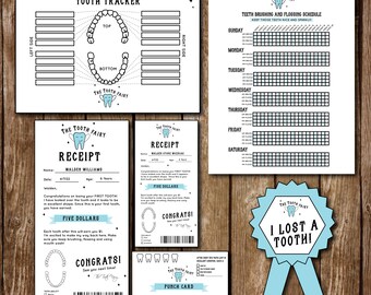 ZAHNFEE RECEIPT || Verlorener Zahn || Ich habe einen Zahn verloren || Lost Tooth Tracker || Zähneputzen Chart || Locherkarte