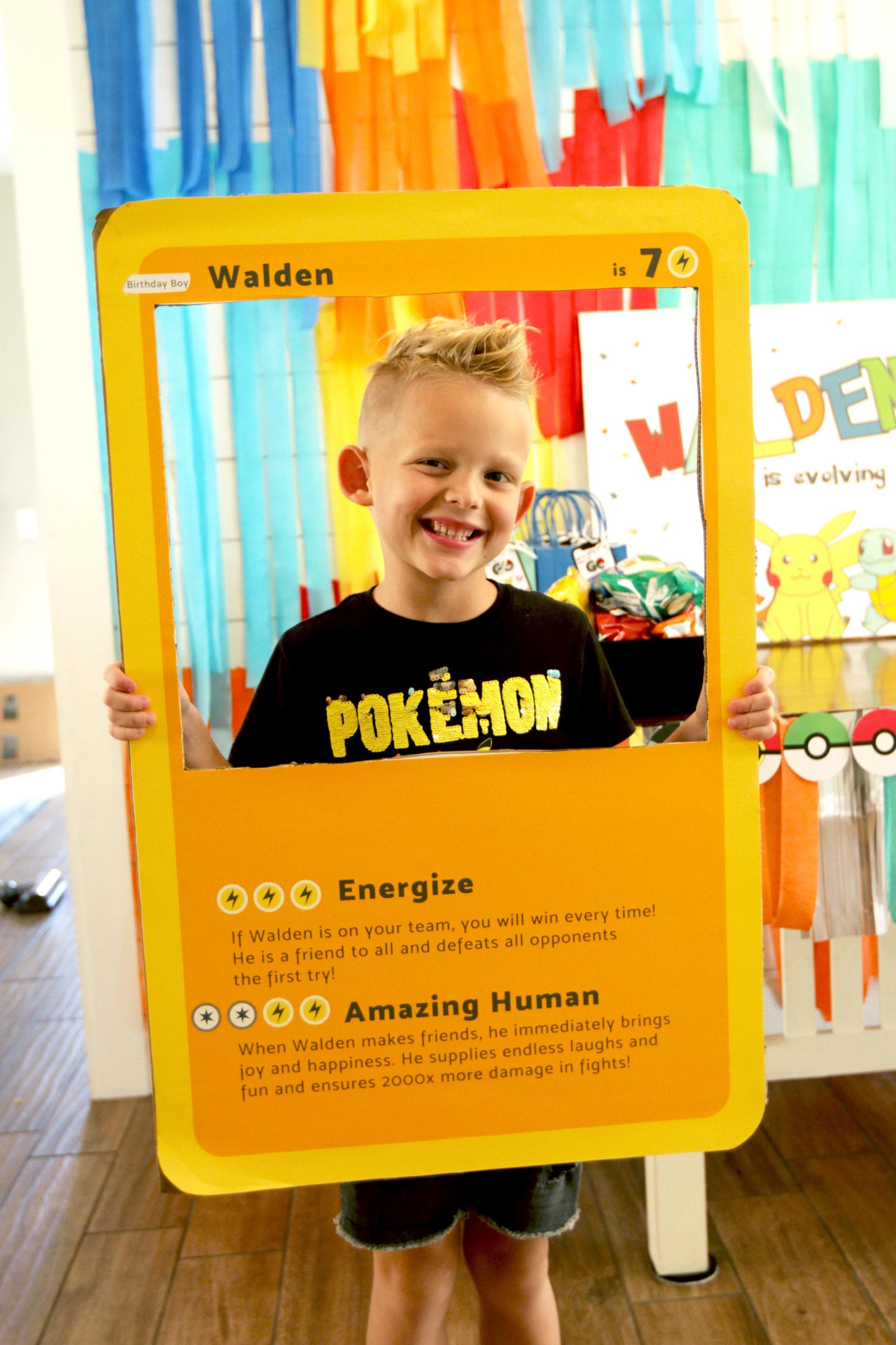 Large Pokemon DIY Pokemon Card || Photo Prop || DIY Pokemon Card ...