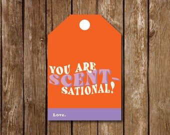 YOU ARE SCENTSATIONAL Teacher Appreciation Tag || Candle Teacher Gift || Teacher Appreciation || Gift Tag || Student Gift