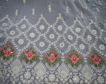 georgette chikankari fabric online