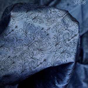 Pure Tussar Silk Embroidered Fabric by the yard Indian Embroidery Raw Silk Wild Natural Handmade Fabric Peace Silk Tussah Dress Material