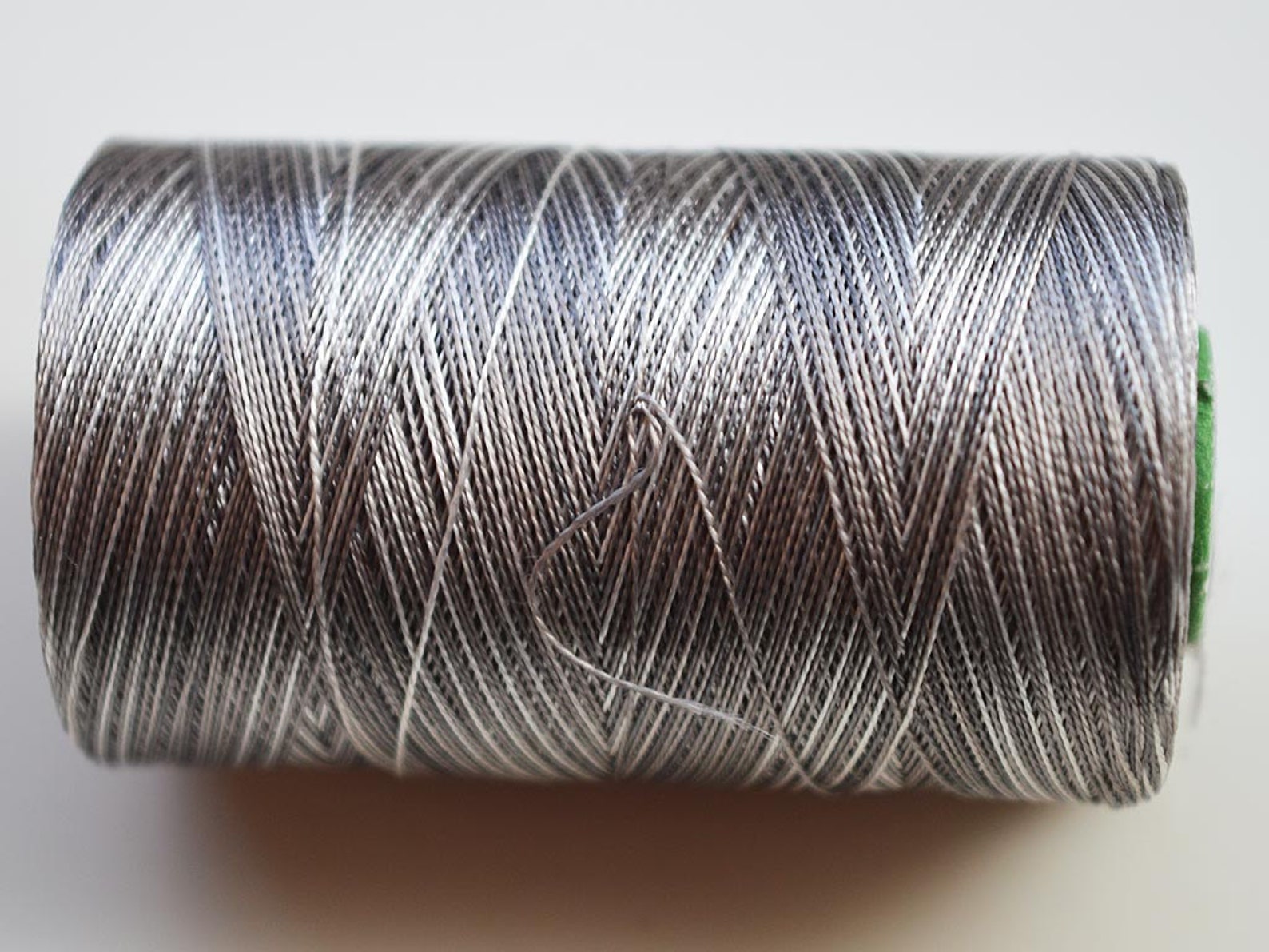 Grey and White Silk Thread Spool Art Silk Thread Hand / Etsy