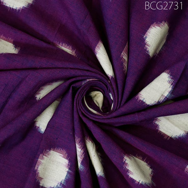 Purple Ikat Cotton Blazer