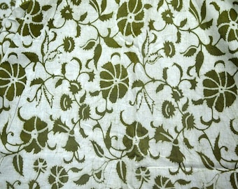 Indian floral printed Fabric Block Print Cotton by the yard Soft Cotton Sewing Crafting Hand Printed Fabric Summer dresses fabric for kids