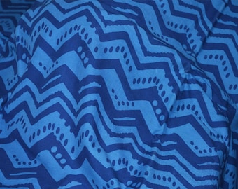 Blue Geometric Fabric Indian fabric by the yard Screen Printed Cotton Fabric for patchwork quilting Cotton fabric by yard kids wear fabric