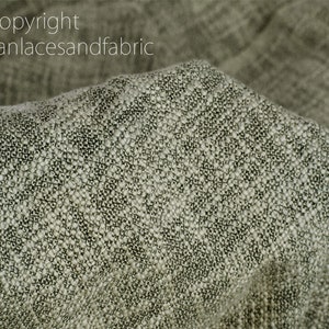 Indian Tweed Fabric Sold By The Yard Grey Woven Wool Blend Textile Designers Home Decor Bed Covers DIY Crafting Sewing Coat Dress Cushions