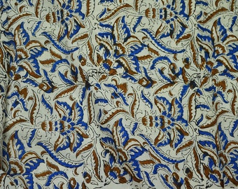 Block Print Fabric Pure Cotton Dress yellow Fabric by the Yard floral Printed Soft Cotton Fabric hand printed fabric bohemian Cotton Fabric