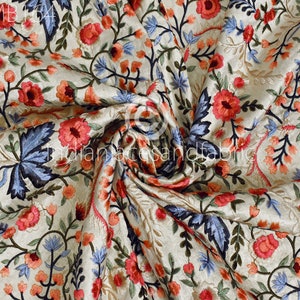 Embroidered Dupioni Silk MED-164/12 Fabric main image 1