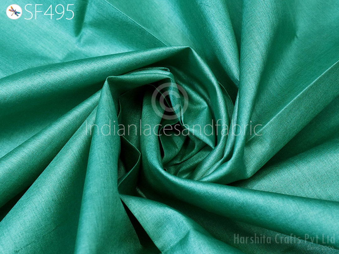 Green Pure Tussar Linen Handloom Silk With Weaving Silk Saree