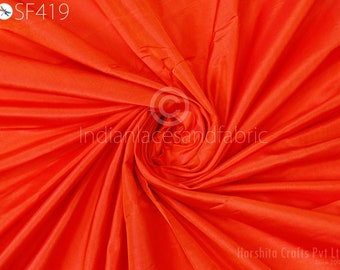Tela de seda naranja de 60gsm cortada a medida, bufanda de seda de morera pura, de disfraz, vestidos de noche de boda, pantallas de lámpara