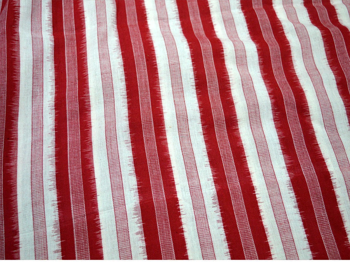 Indian Red Hand loom Cotton Fabric By The Yard Upholstery Etsy