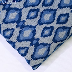 Tessuto Ikat rosso Yardage telaio a mano cotone venduto tagliato a misura Ikat abito estivo caftani Home Decor tovaglia tendaggi cuscini
