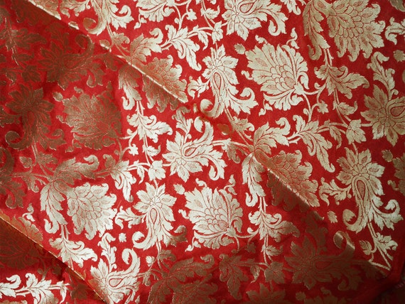 Silk brocade fabric deals