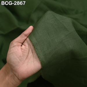 60&#39;&#39; Green Pure Linen fabric by the yard Extra Wide Natural Linen Women Summer Dresses Shirt Skirt Crafting Sewing Curtains Home Decor