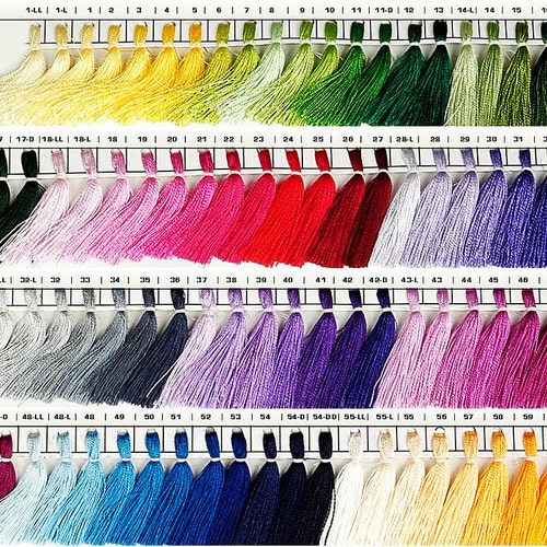 Any 25 Shade of Silk Thread Spool Silk Thread Hand / Machine - Etsy