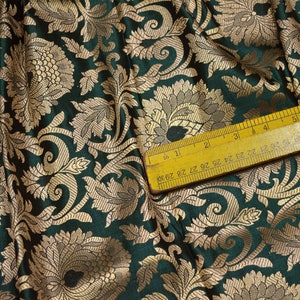 Costume brocade, Banarasi fabric, Banarasi Dress fabric, Crafting Brocade, Silk Brocade Fabric, Dress making Brocade, Gown Silk Brocade