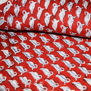 Indian cotton, dress fabric, vegetable dye fabric, handmade fabric, hand printed fabric, block print cotton fabric