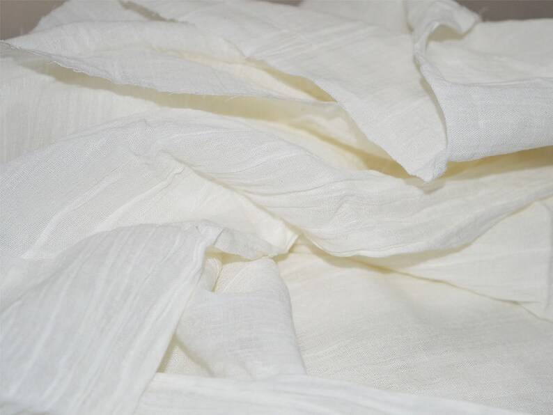 Soft Cotton Fabric Ivory Crinkle Cotton Fabric Super Soft on Etsy