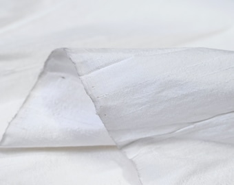 White Plain Pure Dupioni Silk by the Yard Indian Raw Silk wedding dresses costume sewing crafting Cushion Covers Table Runner Curtain