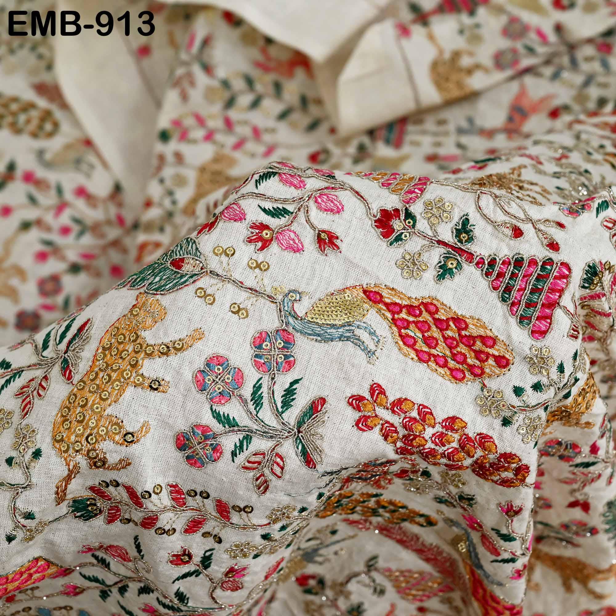 Embroidered Fabrics - Etsy UK
