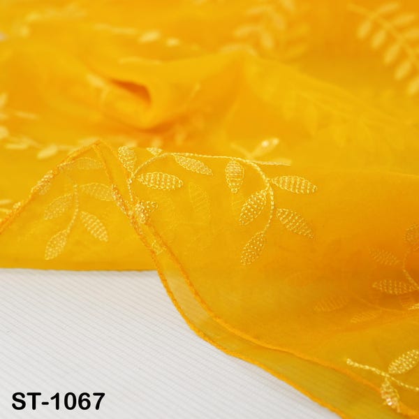 Gota Lace Net Dupatta - Yellow (DZ15002)