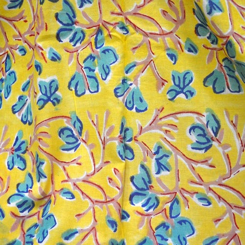 Indigo Blue Block Printed Indian Soft Cotton Fabric by the Etsy