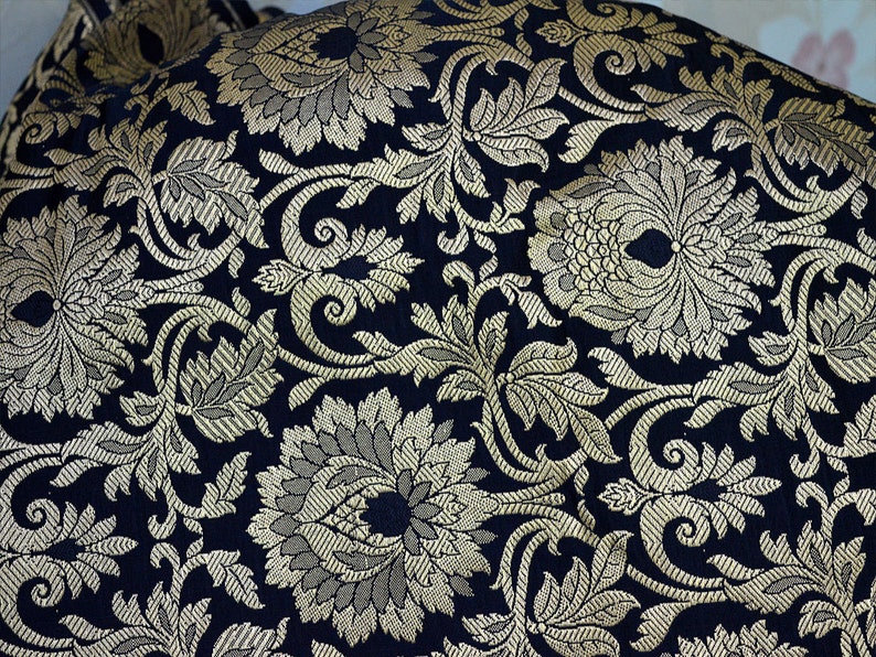 Black Gold Brocade Bridesmaid Costume Fabric by the Yard - Etsy