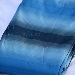 54&quot;Indian Pure Silk Taffeta Fabric Stripes Silk Curtains Drapery Cushion Home Decor Dresses Silk Fabric by the Yard Crafting Sewing Valance