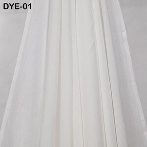 Soft Cotton Fabric: White crinkle cotton fabric, super soft on skin, dyeable cotton fabric by the yard, lining fabric for summer dresses. image 6