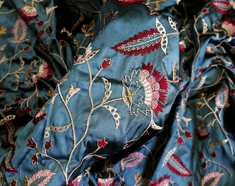 embroidered silk dress fabric uk Embroidered 100% Silk  Textile Plaza