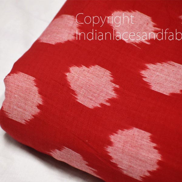 Red Ikat Fabric - Etsy