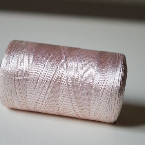 Sweet Pink Silk Thread Spool Art Silk Thread Hand Machine Etsy