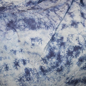 Dark Blue Screen Printed Fabric Tie Dye Soft Cotton Fabric By The Yard Indian Sewing Summer Dress Material Home Decor Curtains Making Fabric