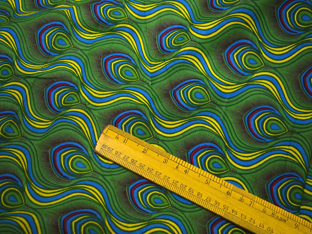 Green Cotton Fabric by the Yard Dresses Making Fabric Indian Etsy