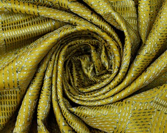 raw material for dress designing Frida Kahlo Print Raw Silk Fabric  Indian Heritage Floral Digital  Polyester Material for Dress & Craft, 44" Wide by the Meter