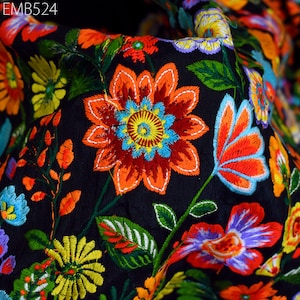 Gestickter Stoff als Meterware, indische Stickerei, Hochzeitskleid, Kostüme, Puppen, Taschen, DIY, Nähen, Basteln, Tischläufer, Blusen