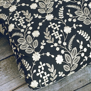 Embroidered Fabric Indian Embroidery Cotton Fabric by the Yard Sewing Fabric DIY Crafting Summer Women Dresses Costumes Doll Bag Home Decor