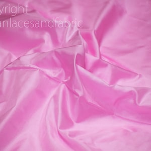 60 gsm Indian Pink Soft Pure Plain Silk Fabric by the yard Wedding Dress Bridesmaids Costume Party Dresses Pillows Cushions Drapery Crafting