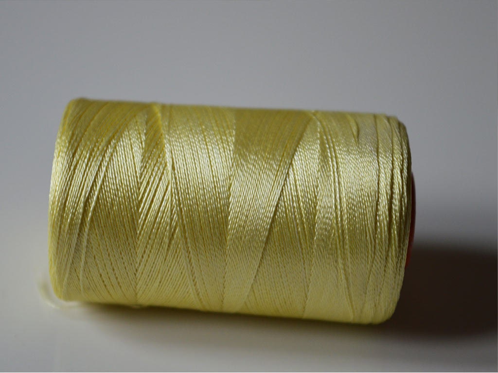 Lime Yellow Silk Thread Spool Art Silk Thread Hand And | Etsy