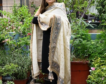 Teal Gold Zari Tissue Dupatta for Women Bridal Wedding lehenga Heavy Chunni Veil Sequin Scarf, Indian Ethnic Dress Costume Bridesmaid's Gift