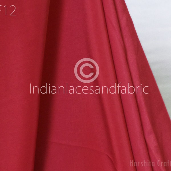 Tela de crepé italiano indio rojo zanahoria cortado a medida, vestido de verano suave y fluido, ropa cómoda, disfraces, cortinas, costura