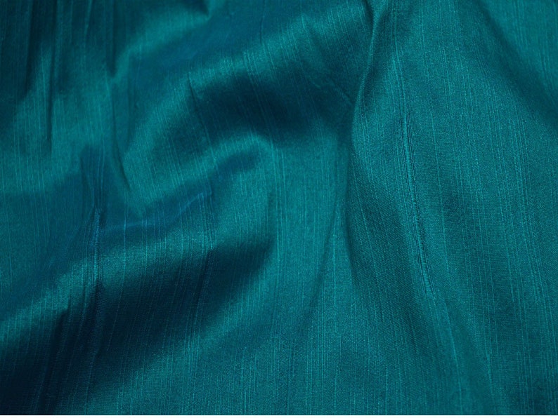 Indian Poly Dupion Fabric Crafting Teal Dupioni Fabric by the Yard Wedding Bridesmaid Prom Dresses Sewing Costumes Cushion Covers Drapes