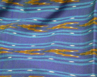 Brown Indian Cotton Fabric  Handloom Ikat Fabric Ikat for cushion covers Ikat Pattern Cotton Fabric by the yard Homespun Ikat fabric