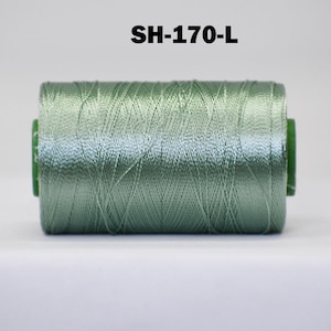 Pistachio Green Silk Thread Spool, Art Silk Thread, Hand And Machine Embroidery Thread, Silk Embroidery Thread, Indian Silk Thread