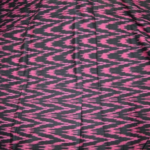 Indian Fabric Ikat Cotton Fabric by the yard Handloom Ikat Black Color Ikat for cushion covers curtains dress material kids wear ikat fabric
