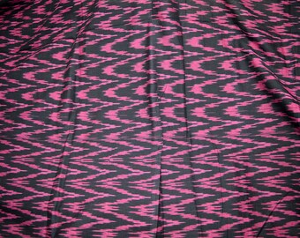 Indiskt tyg Ikat bomullstyg på metervara Handvävd Ikat svart färg Ikat för kuddfodral, gardiner, klänningsmaterial, barnkläder, ikat-tyg