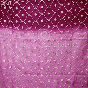 Mahi Luxury Light Gold Organza Embroidered Dupatta/Chunni