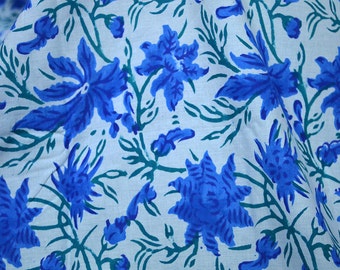 Hand Printed Fabric Block Print Cotton Fabric Soft Cotton by yard Indian Fabric summer dress cotton fabrics costume fabric Sewing accessory