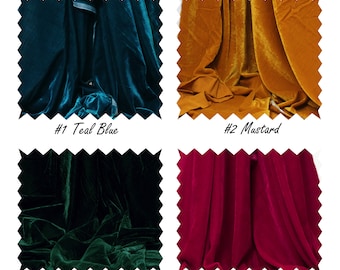 44'' Indian Velvet Fabric by the yard Viscose Fabric Bridal Wedding Dress Historic Costumes Curtain Home Decor Quilting Sewing DIY Crafting