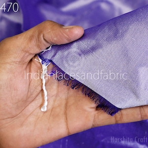 Tessuto di pura seta indiano iridescente blu bianco da tagliato su misura Tende di seta morbida Sciarpe Costume Abbigliamento Abiti